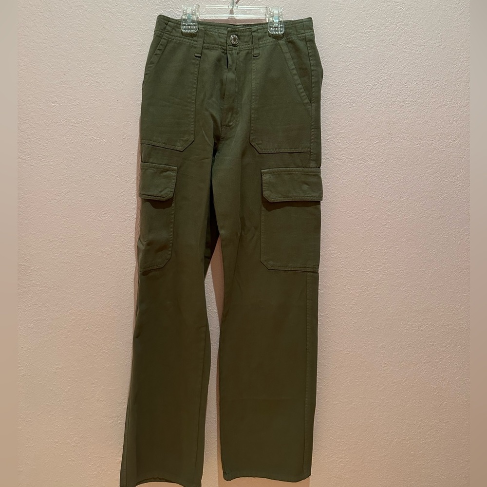 Zara cargo green pants